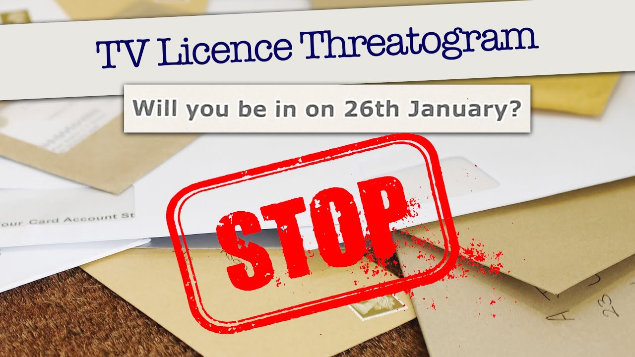 Will You Be In On….....tv licence letter